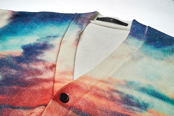 2025 春 先行予約 2月上旬入荷予定 NO ID. ノーアイディー sunriseプリントニットCD メンズ カーディガン atftpsの通販は 2025 春 先行予約 2月上旬入荷予定 NO ID. ノーアイディー sunriseプリントニットCD メンズ カーディガン atftpsの通販は