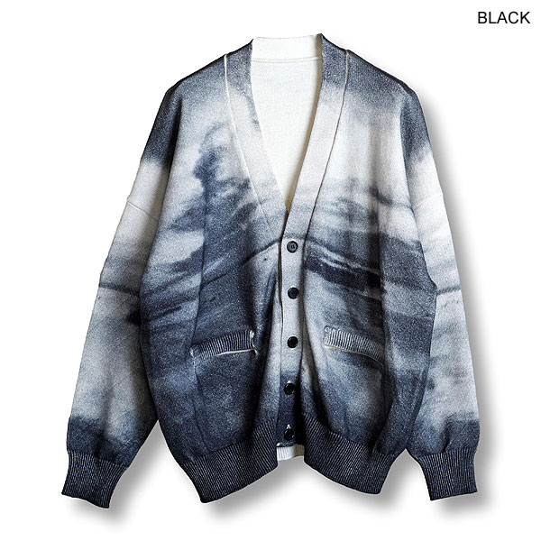 2025 春 先行予約 2月上旬入荷予定 NO ID. ノーアイディー sunriseプリントニットCD メンズ カーディガン atftpsの通販は 2025 春 先行予約 2月上旬入荷予定 NO ID. ノーアイディー sunriseプリントニットCD メンズ カーディガン atftpsの通販は