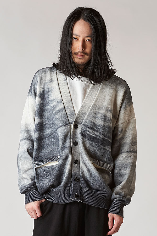 2025 春 先行予約 2月上旬入荷予定 NO ID. ノーアイディー sunriseプリントニットCD メンズ カーディガン atftpsの通販は 2025 春 先行予約 2月上旬入荷予定 NO ID. ノーアイディー sunriseプリントニットCD メンズ カーディガン atftpsの通販は