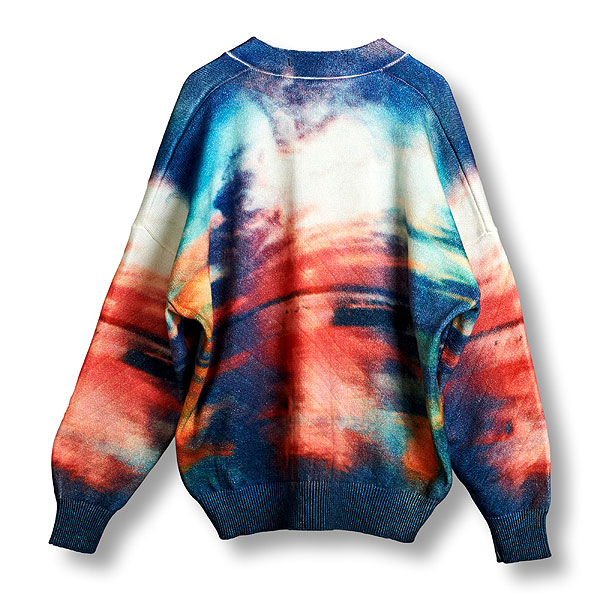 2025 春 先行予約 2月上旬入荷予定 NO ID. ノーアイディー sunriseプリントニットCD メンズ カーディガン atftpsの通販は 2025 春 先行予約 2月上旬入荷予定 NO ID. ノーアイディー sunriseプリントニットCD メンズ カーディガン atftpsの通販は