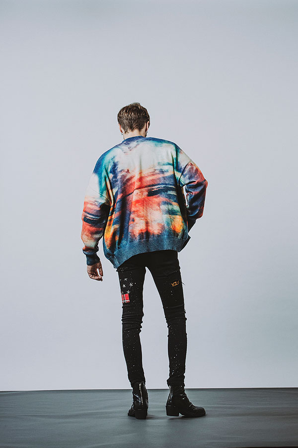 2025 春 先行予約 2月上旬入荷予定 NO ID. ノーアイディー sunriseプリントニットCD メンズ カーディガン atftpsの通販は 2025 春 先行予約 2月上旬入荷予定 NO ID. ノーアイディー sunriseプリントニットCD メンズ カーディガン atftpsの通販は