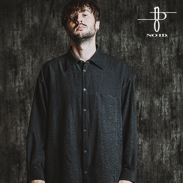 NO ID. ノーアイディー マットスキンスムースオーバーSH メンズ シャツ 長袖 オーバーサイズ 送料無料 atftps
