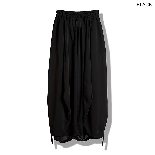 30％OFF SALE セール NO ID. BLACK ノーアイディー Squidギャザーバギートラウザーズ メンズ パンツ ワイドパンツ 送料無料 atfpts_18
