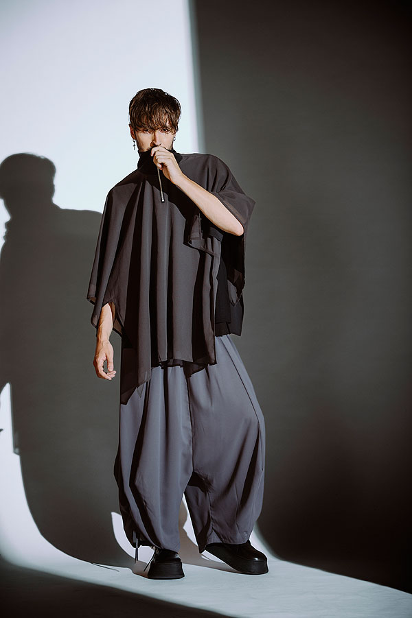 30％OFF SALE セール NO ID. BLACK ノーアイディー Squidギャザーバギートラウザーズ メンズ パンツ ワイドパンツ 送料無料 atfpts_3