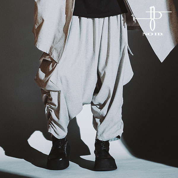 2025 秋 先行予約 8月下旬入荷予定 NO ID. BLACK ノーアイディー サルエルカーゴトラウザーズ パンツ キャンセル不可 atfpts