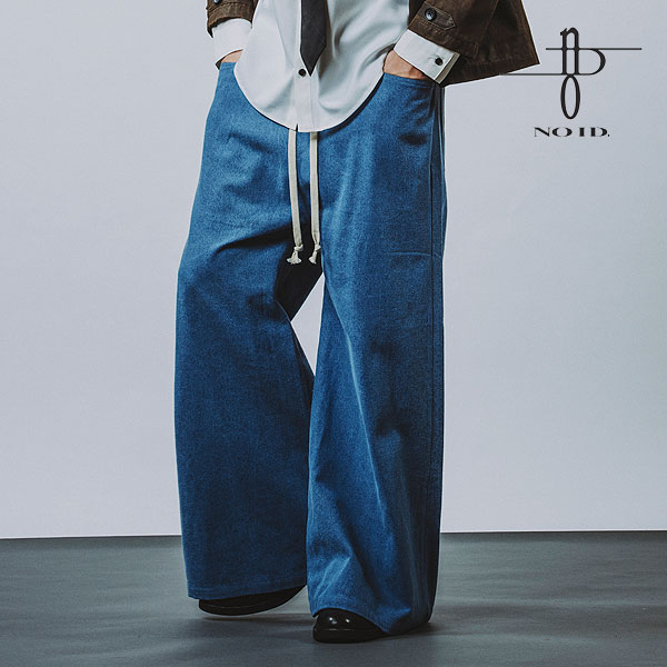 2025 春 先行予約 2月下旬入荷予定 NO ID. ノーアイディー デニムワイドフレアPT メンズ パンツ atfptsの通販は