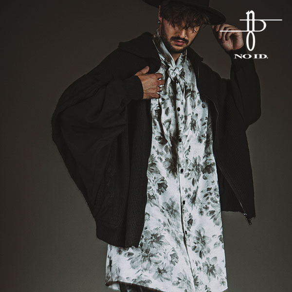 2025 冬 先行予約 11月上旬入荷予定 NO ID. BLACK ノーアイディー モディファイBIG-SH メンズ シャツ 送料無料 キャンセル不可 atftps