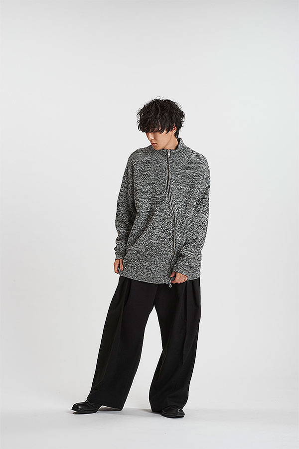 30％OFF SALE セール NO ID. BLACK ノーアイディー アシンメトリ-ドライバーズニットCD カーディガン ニット 送料無料 atftps