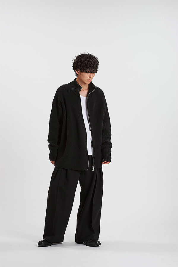 30％OFF SALE セール NO ID. BLACK ノーアイディー アシンメトリ-ドライバーズニットCD カーディガン ニット 送料無料 atftps