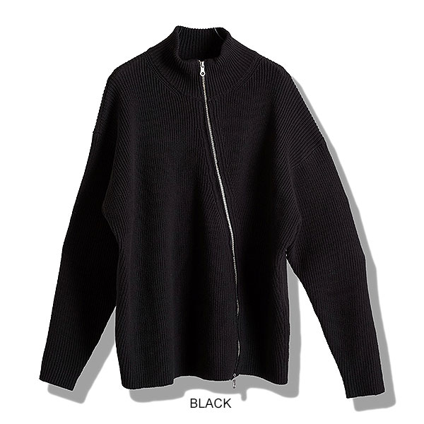 30％OFF SALE セール NO ID. BLACK ノーアイディー アシンメトリ-ドライバーズニットCD カーディガン ニット 送料無料 atftps