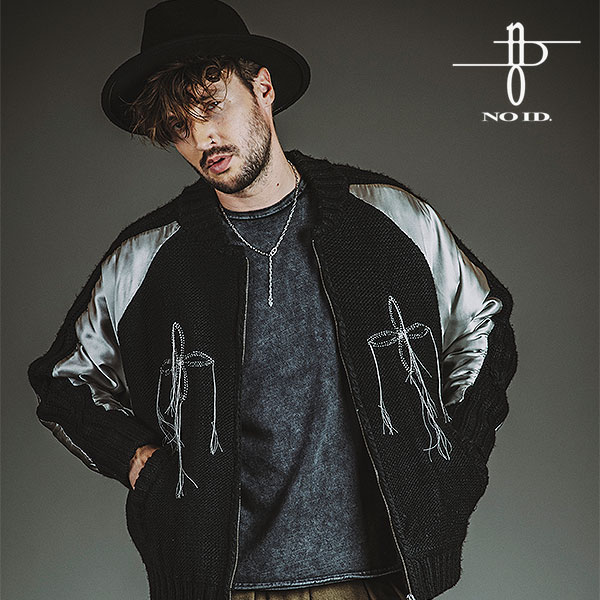 2025 冬 先行予約 12月上旬入荷予定 NO ID. ノーアイディー ドッキングニットスーベニアJKT ジャケット キャンセル不可 atfjkt