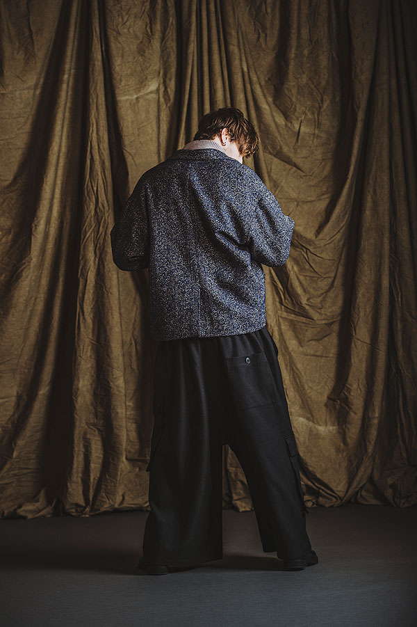 50％OFF SALE セール NO ID. BLACK ノーアイディー アシンメトリーカーゴトラウザーズ メンズ パンツ カーゴパンツ atfpts_10