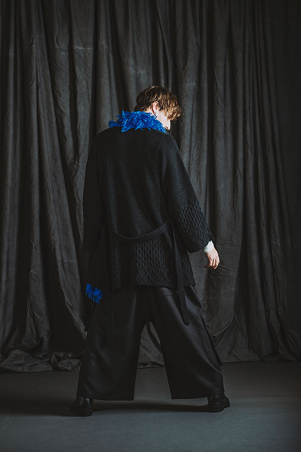 50％OFF SALE セール NO ID. BLACK ノーアイディー アシンメトリーカーゴトラウザーズ メンズ パンツ カーゴパンツ atfpts_12