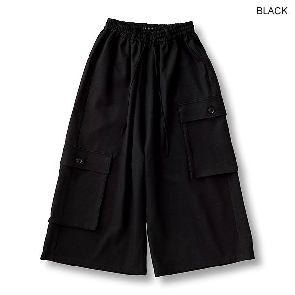 50％OFF SALE セール NO ID. BLACK ノーアイディー アシンメトリーカーゴトラウザーズ メンズ パンツ カーゴパンツ atfpts_18