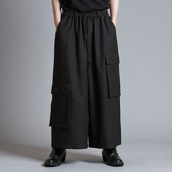 50％OFF SALE セール NO ID. BLACK ノーアイディー アシンメトリーカーゴトラウザーズ メンズ パンツ カーゴパンツ atfpts_2