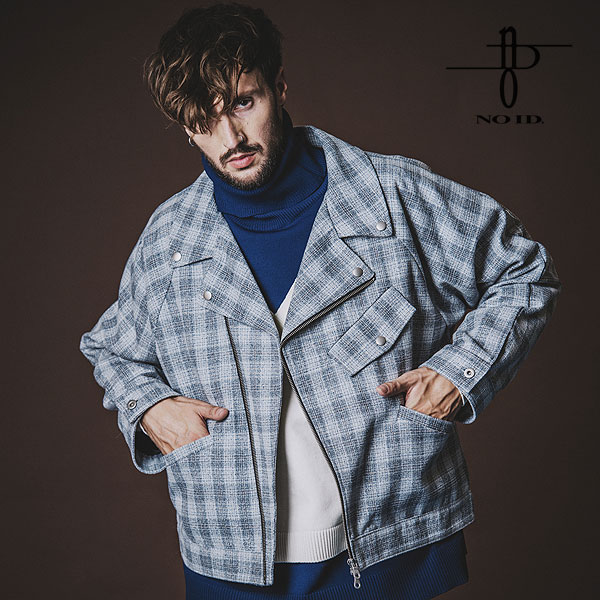 50％OFF SALE セール NO ID. ノーアイディー ハイブリッドBIGライダースBLZ メンズ ジャケット atfjkt
