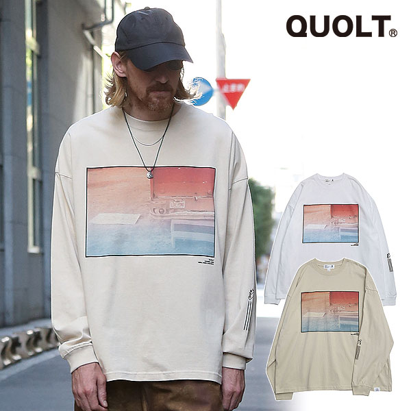 2025 春 先行予約 3月上旬〜中旬入荷予定 QUOLT クオルト KAHUKU-RED TEE メンズ Tシャツ atftps