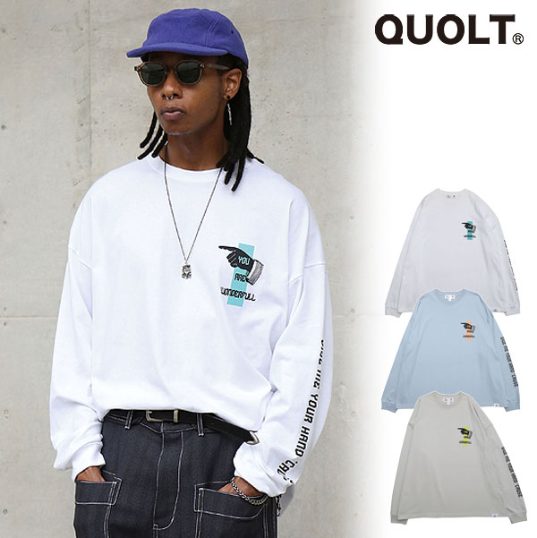 2025 秋冬 先行予約 8月中旬〜下旬入荷予定 QUOLT クオルト YOU'RE TEE メンズ Tシャツ キャンセル不可 atftps