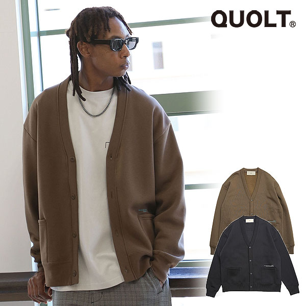 2025 冬 先行予約 1月上旬〜中旬入荷予定 QUOLT クオルト SWEAT CARDIGAN メンズ カーディガン 送料無料 キャンセル不可 atftps