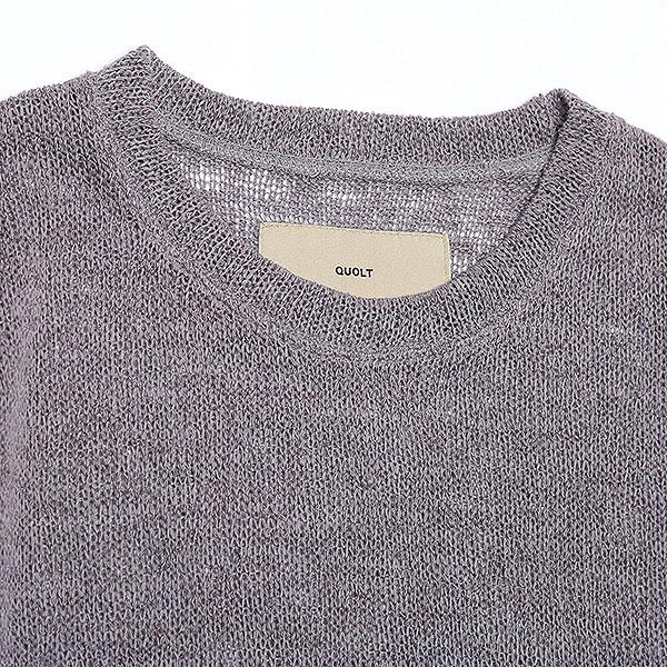 2026 春 先行予約 2月上旬〜中旬入荷予定 QUOLT クオルト GOOD-AIR KNIT メンズ ニット 送料無料 キャンセル不可 atftps