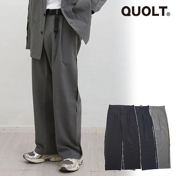 2026 春 先行予約 2月上旬〜中旬入荷予定 QUOLT クオルト UNTRAD PANTS メンズ パンツ 送料無料 キャンセル不可 atfpts
