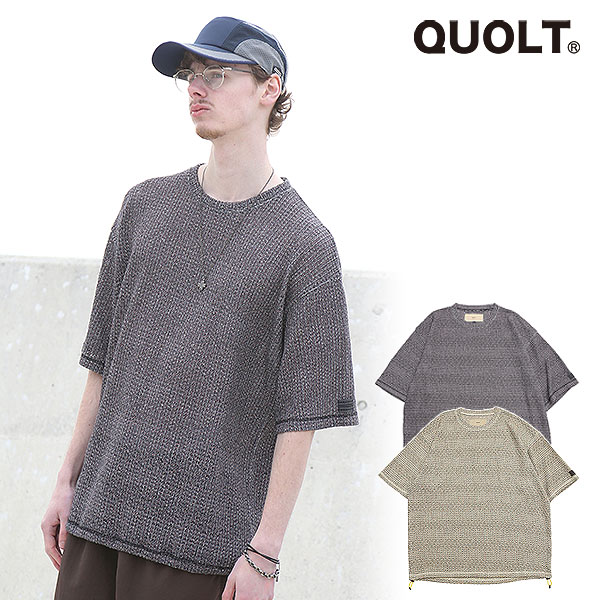 2026 HIGH SUMMER 先行予約 6月上旬〜中旬入荷予定 QUOLT クオルト MIXED-MESH KNIT ニット 送料無料 キャンセル不可 atftps