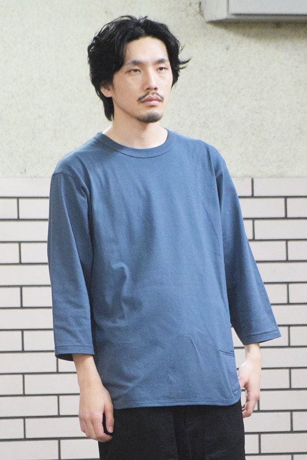 QUOLT×ARTIF 20th Anniversary クオルト BACK LINE 3/4 SLEEVE TEE -NAVY- メンズ Tシャツ 7分袖 別注 コラボレーション atftps
