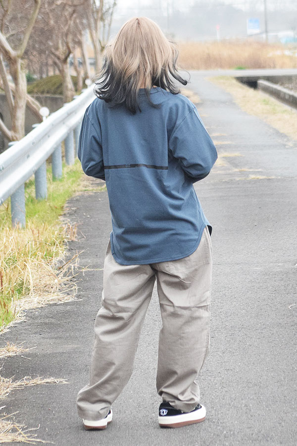 QUOLT×ARTIF 20th Anniversary クオルト BACK LINE 3/4 SLEEVE TEE -NAVY- メンズ Tシャツ 7分袖 別注 コラボレーション atftps