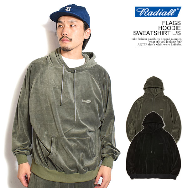 40％OFF SALE セール RADIALL ラディアル FLAGS - HOODIE SWEATSHIRT L/S radiall メンズ パーカー プルオーバー atftps