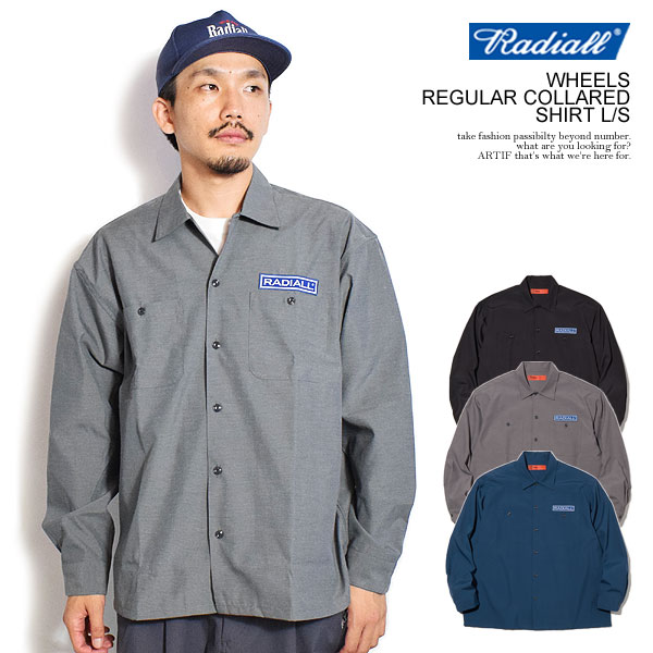 RADIALL ラディアル WHEELS - REGULAR COLLARED SHIRT L/S radiall メンズ シャツ 長袖 ワークシャツ 送料無料 ストリート atftps