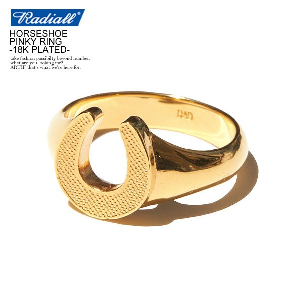 RADIALL ラディアル HORSESHOE - PINKY RING -18K PLATED- radiall