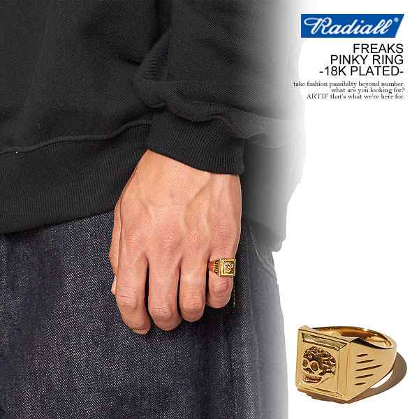 RADIALL ラディアル FREAKS - PINKY RING -18K PLATED- radiall メンズ