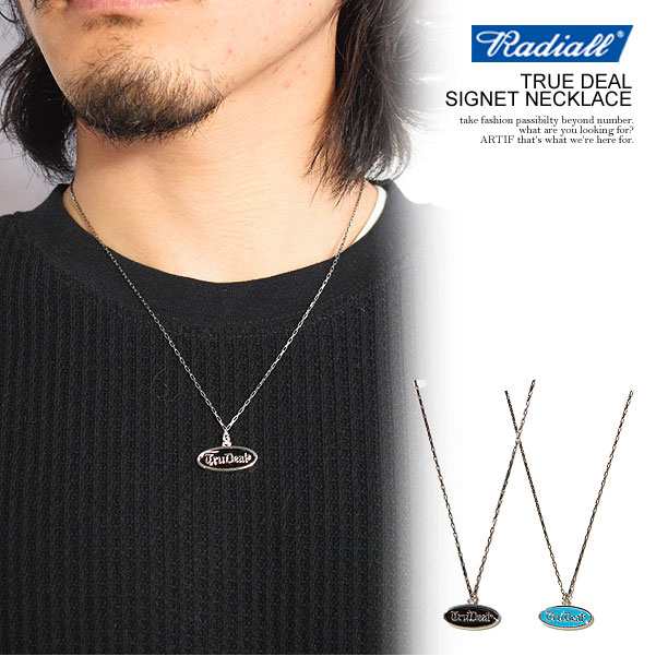 RADIALL ラディアル TRUE DEAL - SIGNET NECKLACE radiall メンズ ネックレス シグネットネックレス 925シルバー 送料無料 atfacc