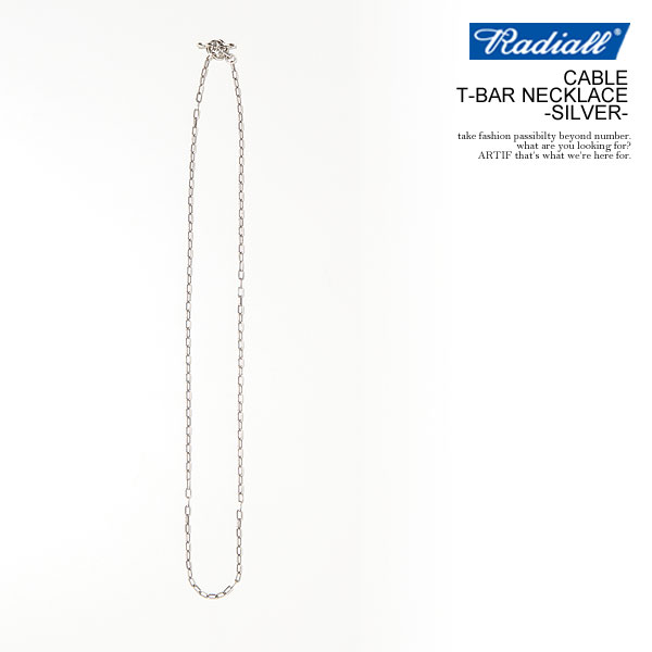 RADIALL ラディアル CABLE - T-BAR NECKLACE -SILVER- radiall メンズ ネックレス チェーンネックレス atfacc