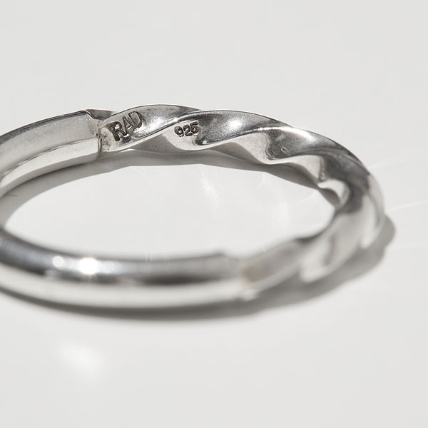 RADIALL ラディアル TWIST NARROW - PINKY RING -SILVER- radiall メンズ リング ピンキーリング 指輪 atfacc_3