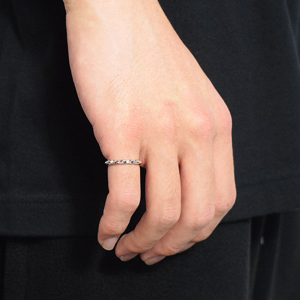 RADIALL ラディアル TWIST NARROW - PINKY RING -SILVER- radiall メンズ リング ピンキーリング 指輪 atfacc_4