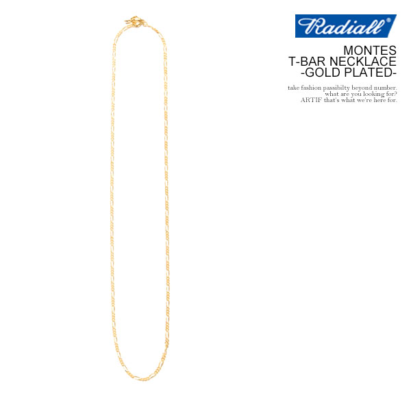 RADIALL ラディアル MONTES - T-BAR NECKLACE -GOLD PLATED- ネックレス チェーンネックレス シルバー925 ストリート atfacc