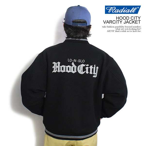 RADIALL ラディアル HOOD CITY - VARCITY JACKET radiall メンズ ジャケット スタジャン ヴァーシティージャケット 送料無料 atfjkt