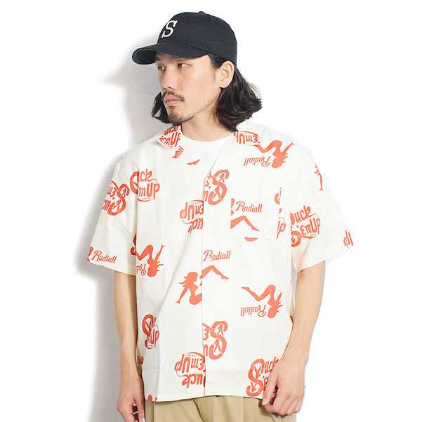 RADIALL ラディアル CHROME LADY - OPEN COLLARED SHIRT S/S radiall ...