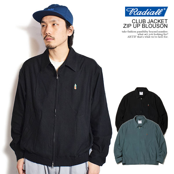 40％OFF SALE セール RADIALL ラディアル CLUB JACKET - ZIP UP BLOUSON ドリズラージャケット ブルゾン 送料無料 atfjkt