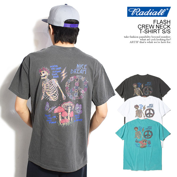 30％OFF SALE セール RADIALL ラディアル FLASH - CREW NECK T-SHIRT S/S メンズ Tシャツ 半袖 HIROTTON atftpsの通販は