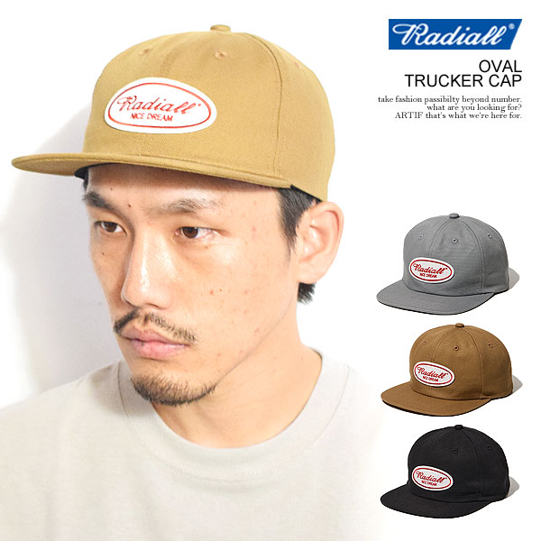 RADIALL ラディアル OVAL - TRUCKER CAP radiall メンズ キャップ トラッカーキャップ ベースボールキャップ 送料無料 atfcap