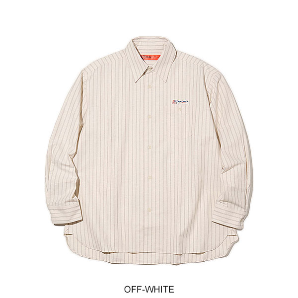 20％OFF SALE セール RADIALL ラディアル INVICTA - REGULAR COLLARED SHIRT L/S メンズ シャツ 長袖 ストライプシャツ atftps_11