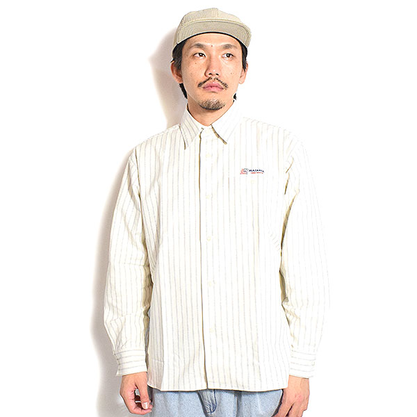 20％OFF SALE セール RADIALL ラディアル INVICTA - REGULAR COLLARED SHIRT L/S メンズ シャツ 長袖 ストライプシャツ atftps_1