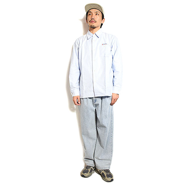 20％OFF SALE セール RADIALL ラディアル INVICTA - REGULAR COLLARED SHIRT L/S メンズ シャツ 長袖 ストライプシャツ atftps_4