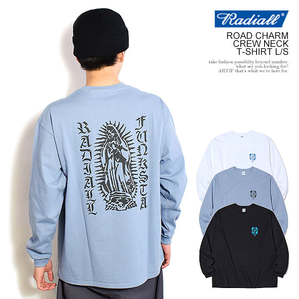 RADIALL ラディアル ROAD CHARM - CREW NECK T-SHIRT L/S radiall メンズ Tシャツ 長袖 ロンT 送料無料 ストリート atftps