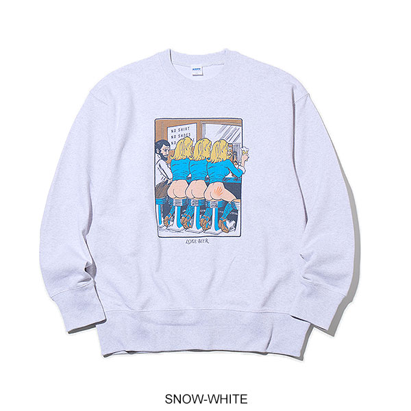RADIALL ラディアル LOVE BEER - CREW NECK SWEATSHIRT L/S スウェット