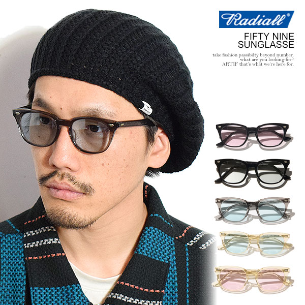 RADIALL ラディアル FIFTY NINE - SUNGLASSES radiall メンズ サングラス ウェリントン 国内生産 メガネ 送料無料 ストリート atfacc