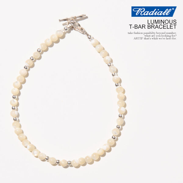 RADIALL ラディアル LUMINOUS - T-BAR BRACELET メンズ ブレスレット ビーズブレスレット オニキス 送料無料 ストリート atfacc