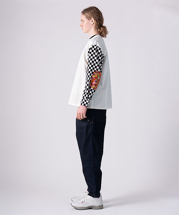 2026 秋冬 vol.1 先行予約 9月上旬〜中旬入荷予定 rehacer レアセル Checker Bloom Long CS Tシャツ 送料無料 キャンセル不可 atftps